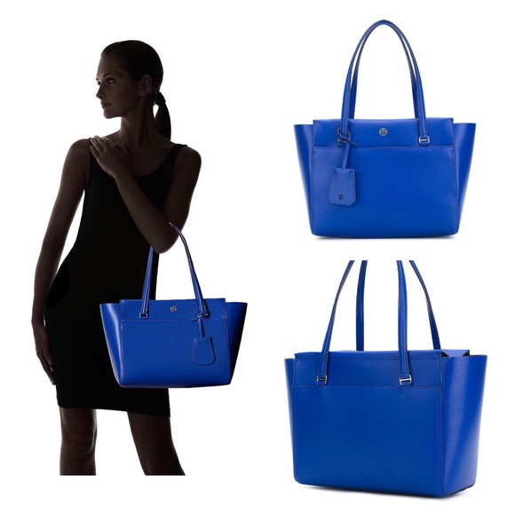 💙*SOLD*Tory Burch Small Parker Leather Tote 💙 - Picture 6 of 8